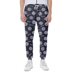 Maya Symbol Pattern Print Scuba Joggers