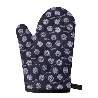 Maya Symbol Pattern Print Single Oven Mitt