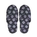 Maya Symbol Pattern Print Slippers