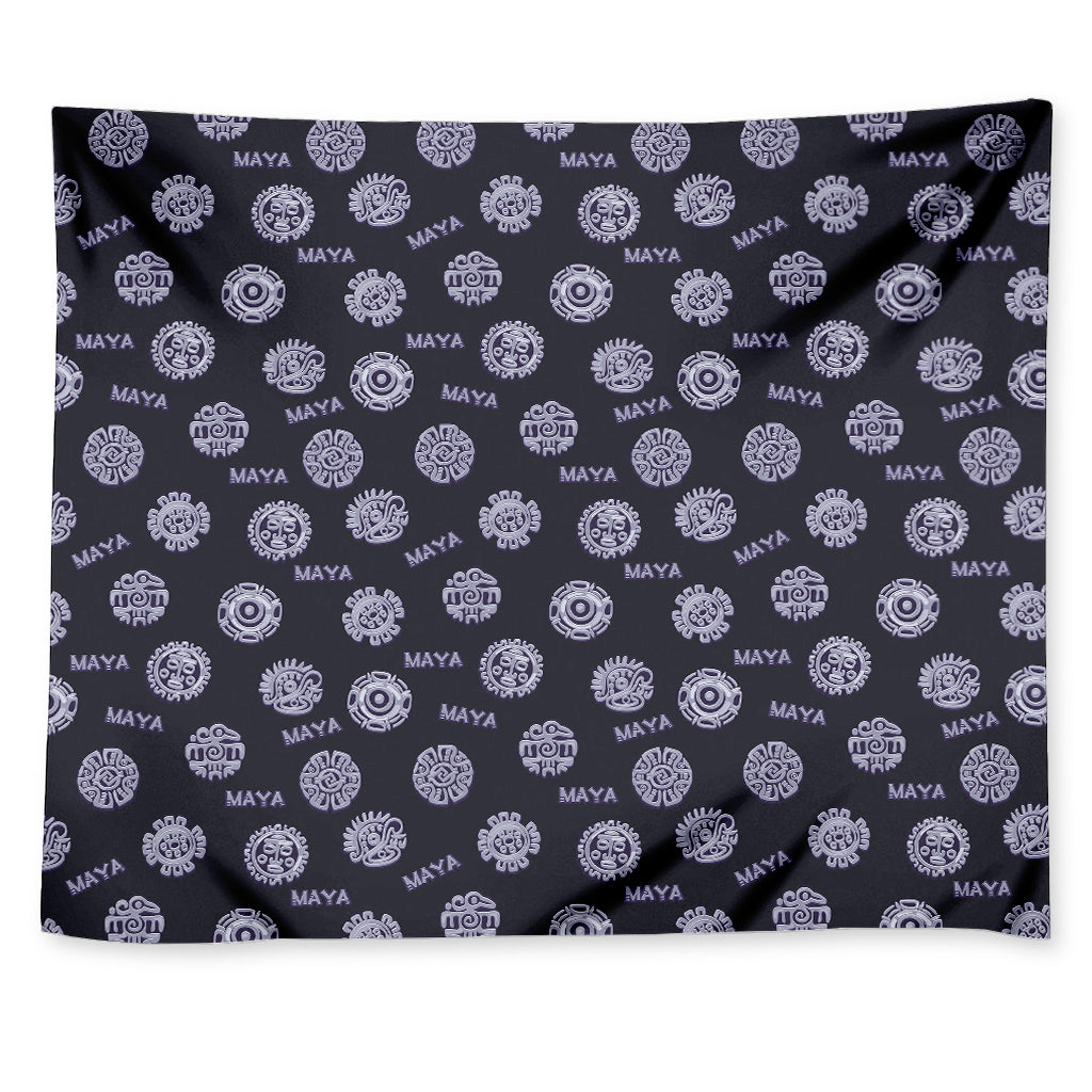 Maya Symbol Pattern Print Tapestry