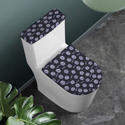 Maya Symbol Pattern Print Toilet Lid And Tank Cover Set