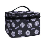 Maya Symbol Pattern Print Travel Makeup Bag
