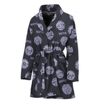 Maya Symbol Pattern Print Women's Bathrobe