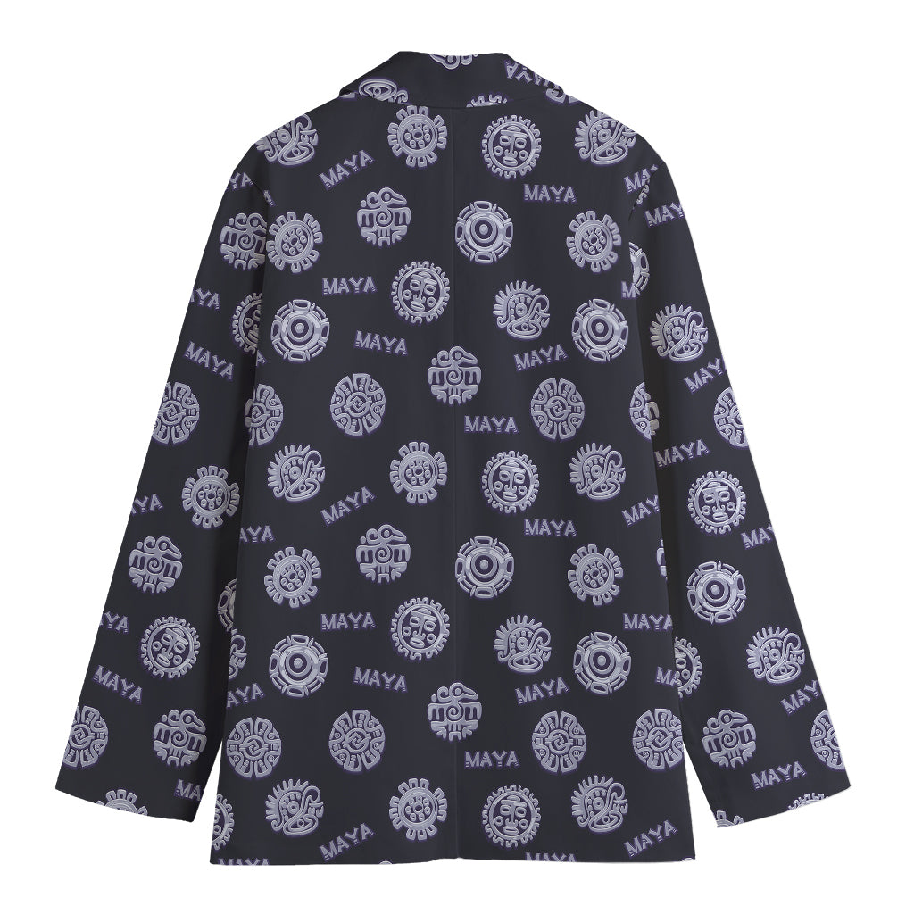 Maya Symbol Pattern Print Women's Blazer