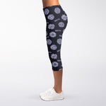 Maya Symbol Pattern Print Women's Capri Leggings