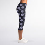 Maya Symbol Pattern Print Women's Capri Leggings