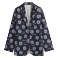 Maya Symbol Pattern Print Women's Cotton Blazer