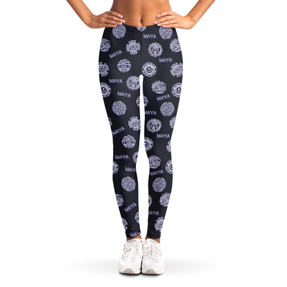 Maya Symbol Pattern Print Women's Leggings