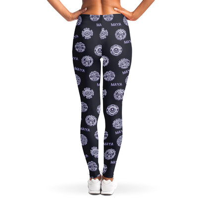 Maya Symbol Pattern Print Women's Leggings