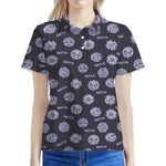 Maya Symbol Pattern Print Women's Polo Shirt