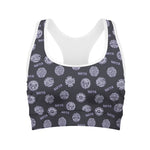 Maya Symbol Pattern Print Women's Sports Bra