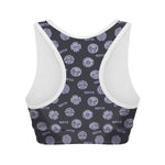 Maya Symbol Pattern Print Women's Sports Bra