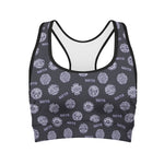 Maya Symbol Pattern Print Women's Sports Bra