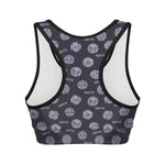 Maya Symbol Pattern Print Women's Sports Bra