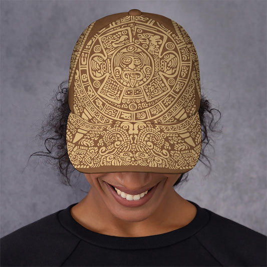 Mayan Calendar Print Baseball Cap