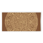 Mayan Calendar Print Beach Towel