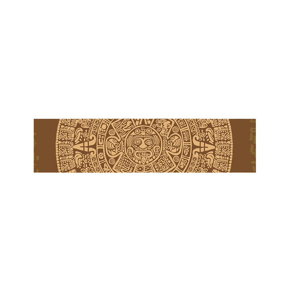 Mayan Calendar Print Bed Runner