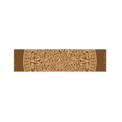 Mayan Calendar Print Bed Runner