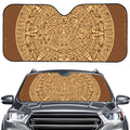 Mayan Calendar Print Car Windshield Sun Shade