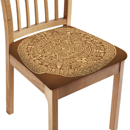 Mayan Calendar Print Chair Cushion Cover