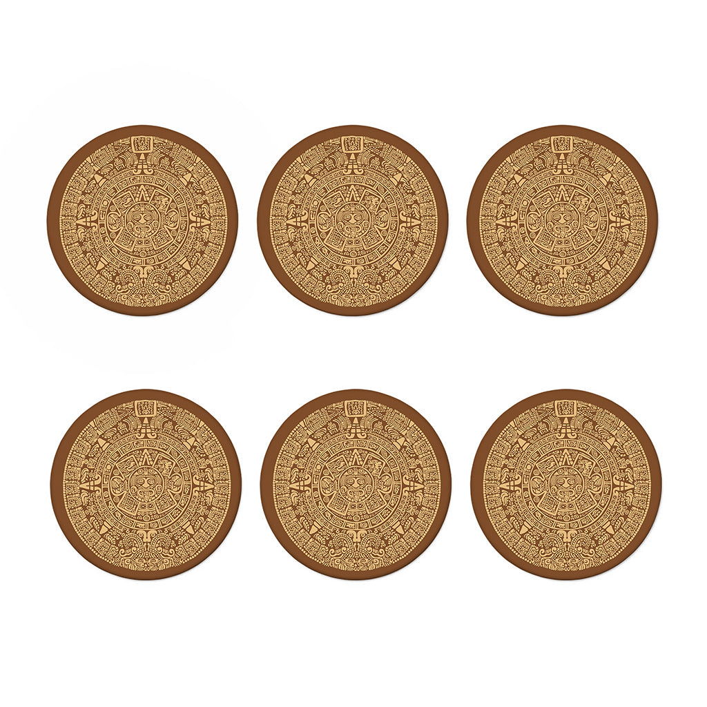 Mayan Calendar Print Coaster Set