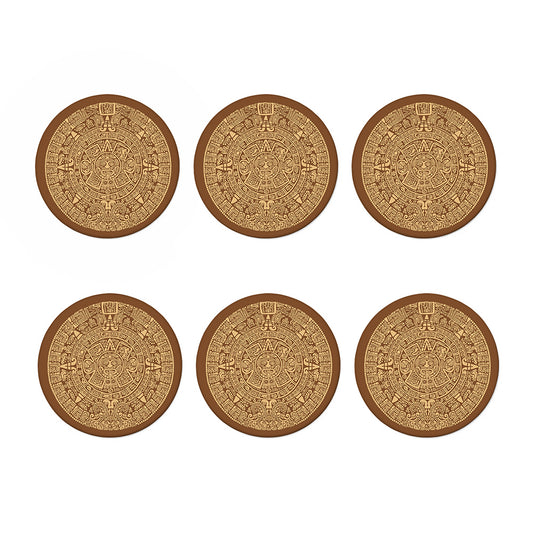 Mayan Calendar Print Coaster Set
