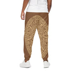 Mayan Calendar Print Cotton Pants