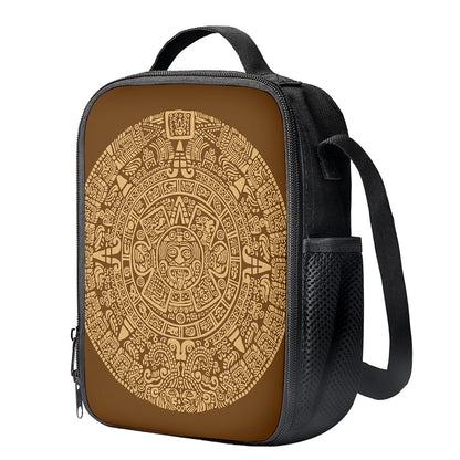 Mayan Calendar Print Crossbody Lunch Bag