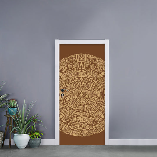 Mayan Calendar Print Door Sticker