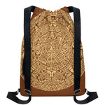 Mayan Calendar Print Drawstring Backpack