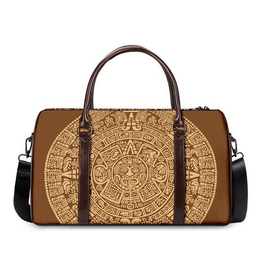 Mayan Calendar Print Duffle Bag
