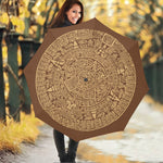 Mayan Calendar Print Foldable Umbrella