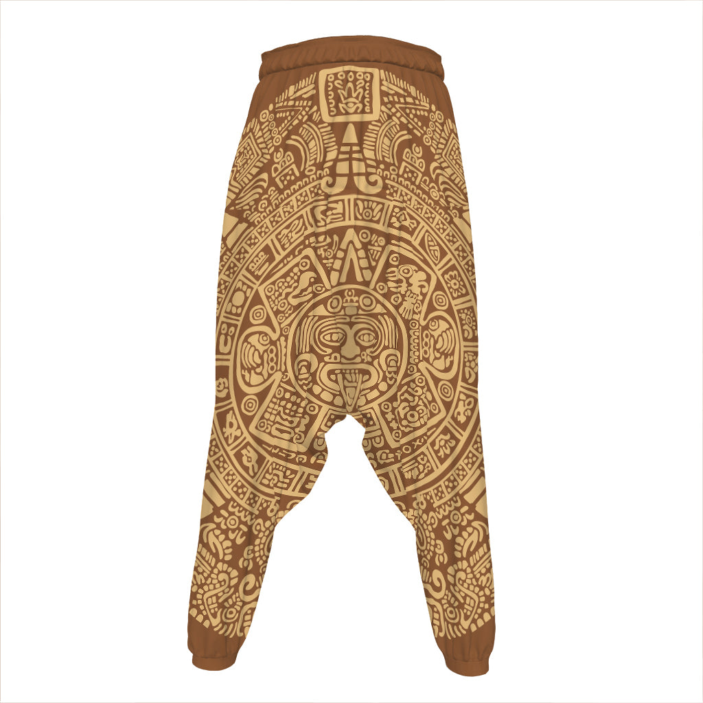 Mayan Calendar Print Hammer Pants