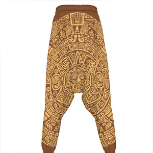 Mayan Calendar Print Hammer Pants