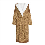 Mayan Calendar Print Hooded Bathrobe