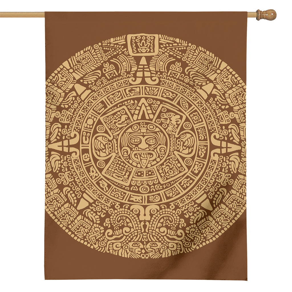 Mayan Calendar Print House Flag