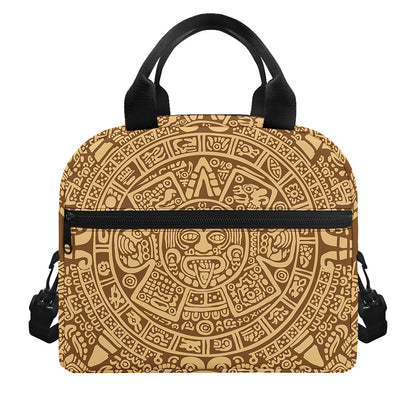 Mayan Calendar Print Insulated Lunch Bag