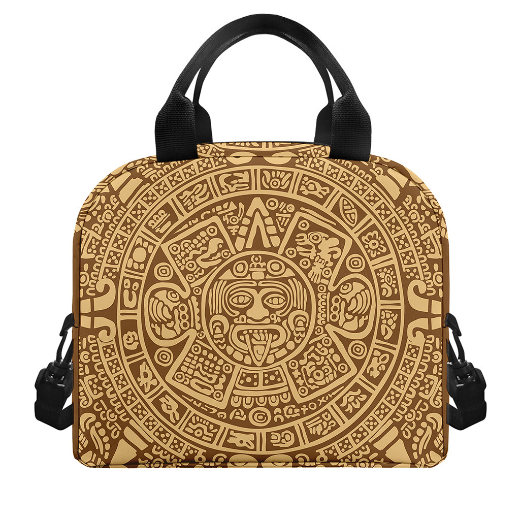 Mayan Calendar Print Insulated Lunch Bag