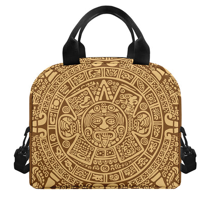 Mayan Calendar Print Insulated Lunch Bag