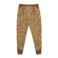 Mayan Calendar Print Jogger Pants