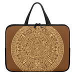 Mayan Calendar Print Laptop Sleeve With Handle