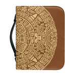 Mayan Calendar Print Leather Bible Cover