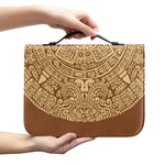 Mayan Calendar Print Leather Bible Cover