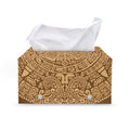 Mayan Calendar Print Leather Tissue Box Cover