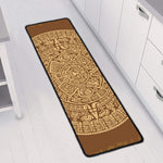 Mayan Calendar Print Long Kitchen Mat