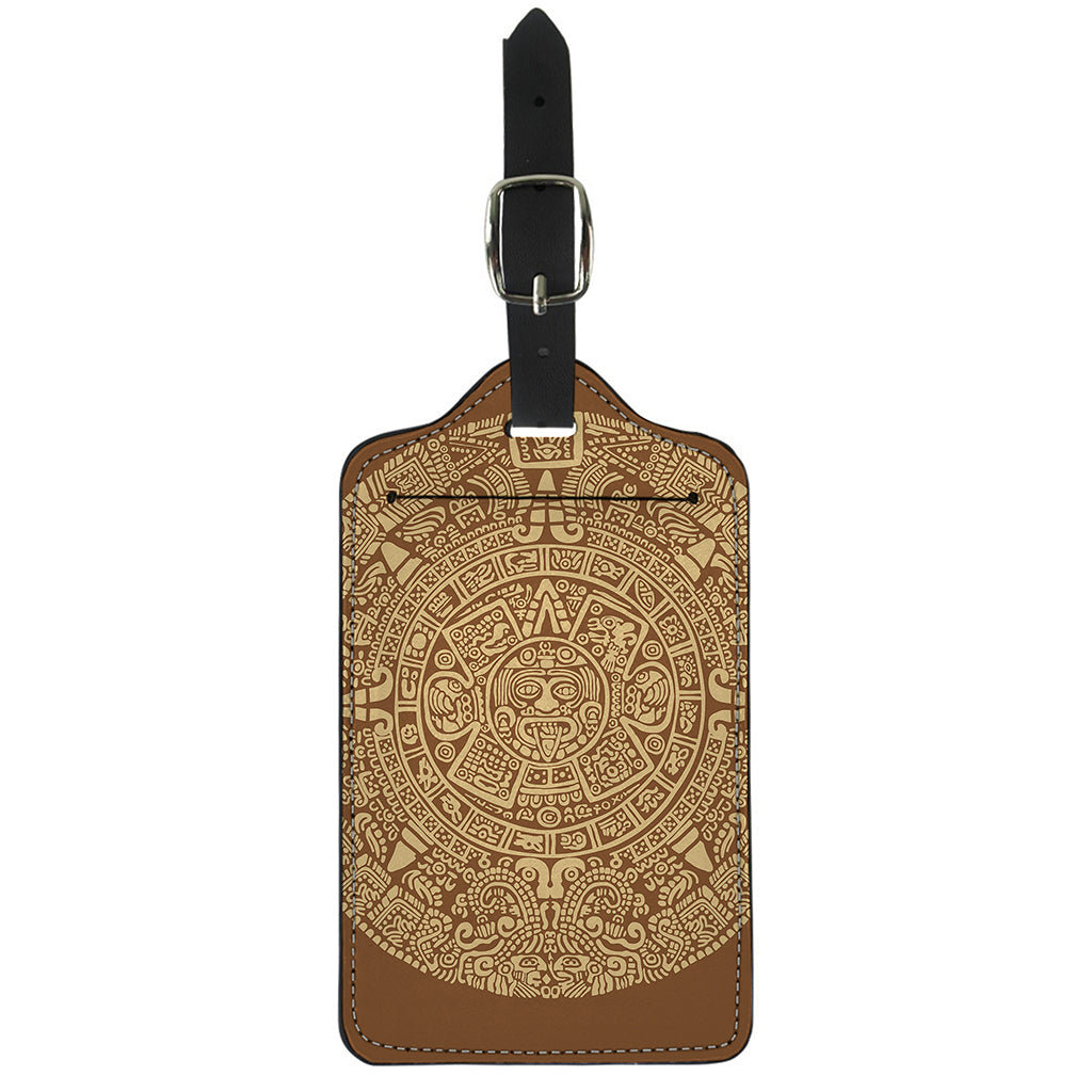 Mayan Calendar Print Luggage Tag