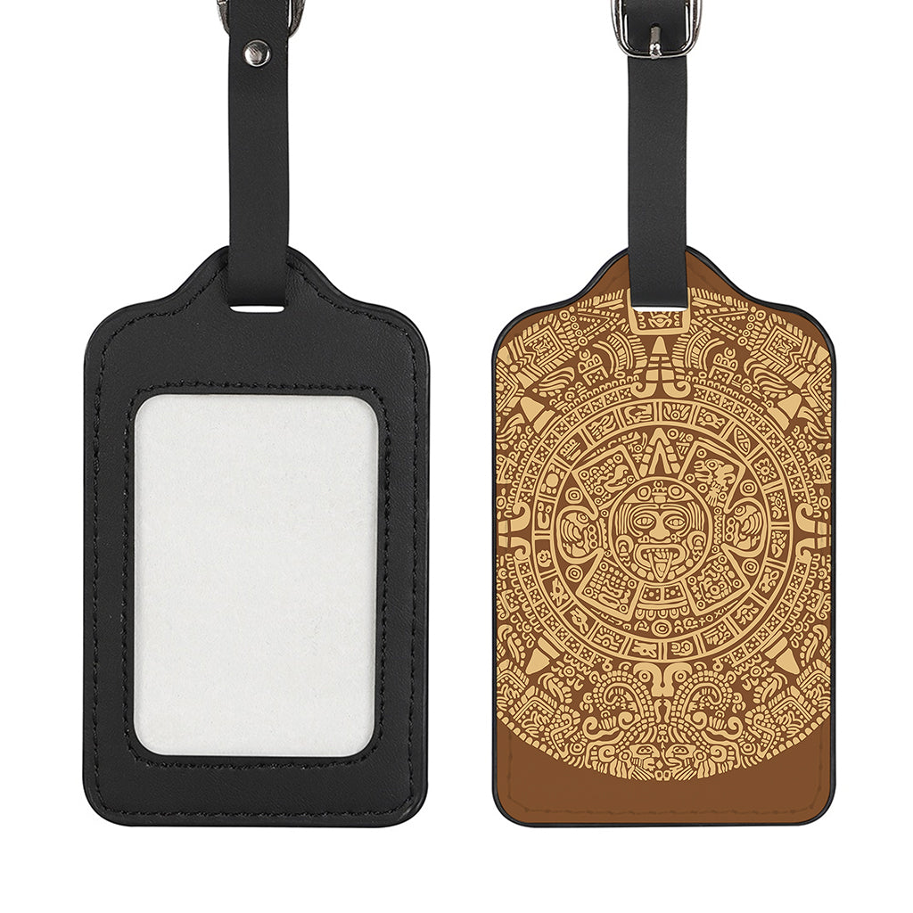 Mayan Calendar Print Luggage Tag