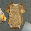 Mayan Calendar Print Men's Bodysuit