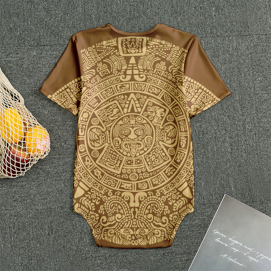 Mayan Calendar Print Men's Bodysuit