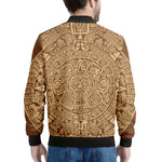 Mayan Calendar Print Men's Bomber Jacket